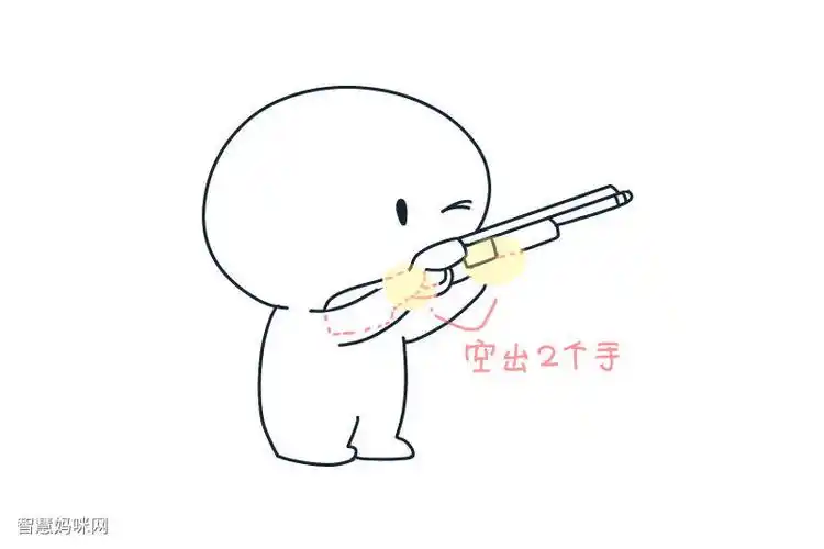 简单奥运简笔画射击