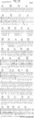 我是一只鱼 吉他谱_吉他曲谱