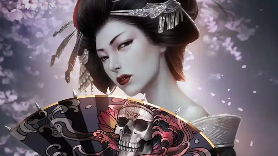 日系超高清美女艺伎图片 1920*1080