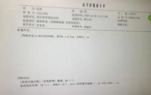 例精图治丨及时准确检测合理抗her2治疗助力胃癌晚期患者达更长os