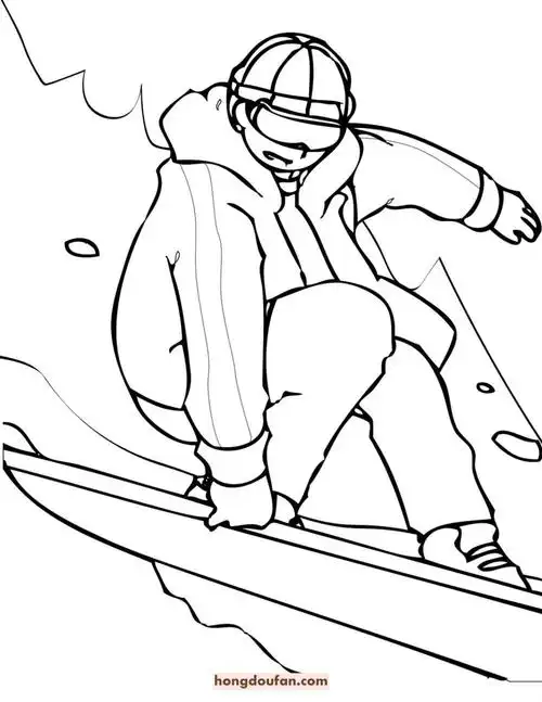 9张冬奥会运动员简笔画冬奥会项目用英文都怎么说