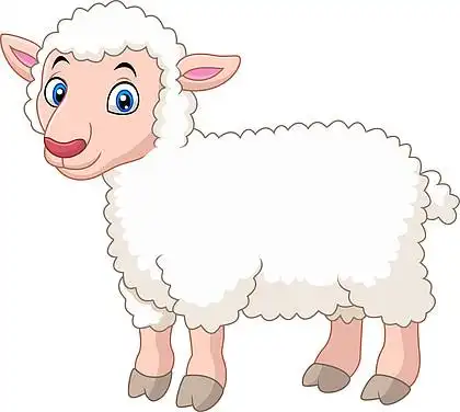 卡通可爱小羊