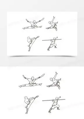 武术图片大全大图漂亮_武术图片卡通简笔画可爱下载_熊猫办公