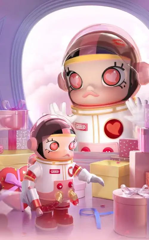 mega珍藏系列1000% 400% molly心动泡泡··玛特七夕潮玩 molly心动