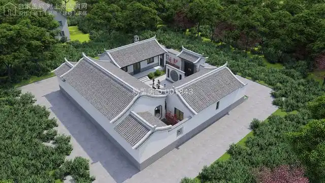 农村自建房图纸:小巧精致三合院