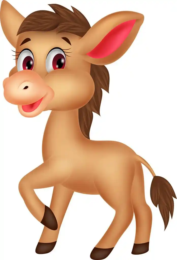 可爱的马卡通画,可爱的马卡通画