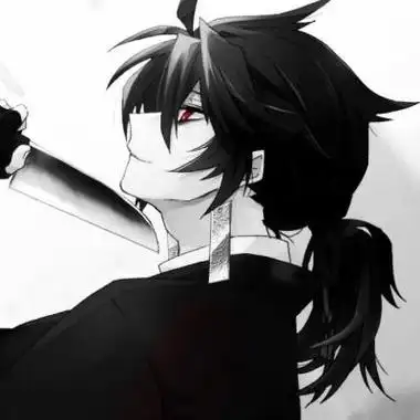 帝江:黑白红眼动漫颓废男头终于卡通动漫头像