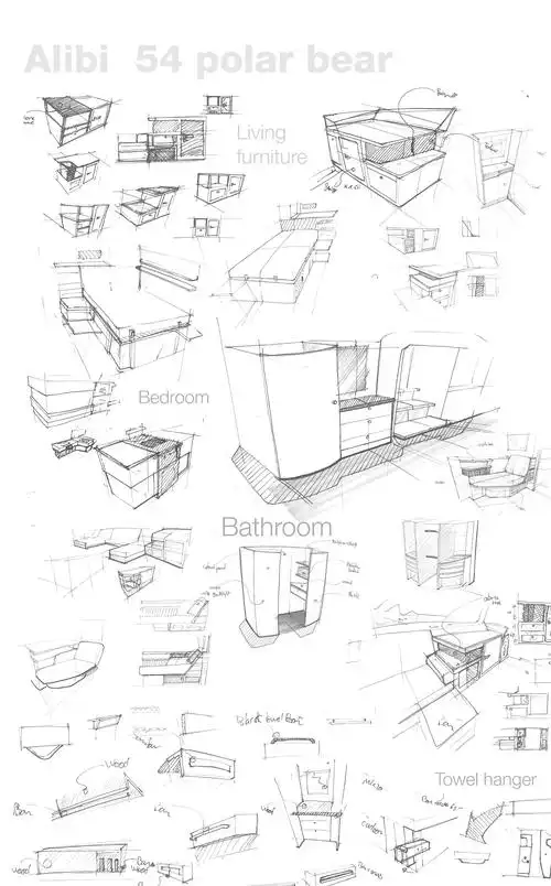 一波工业设计速写手稿.