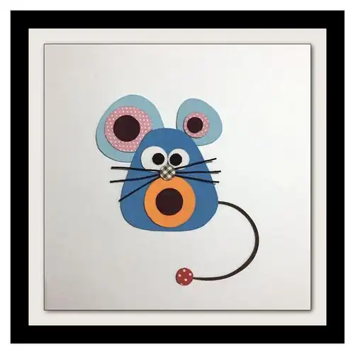 贴画作品手工亲子立体布艺diy材料免剪布贴画缝纫diy材料套装