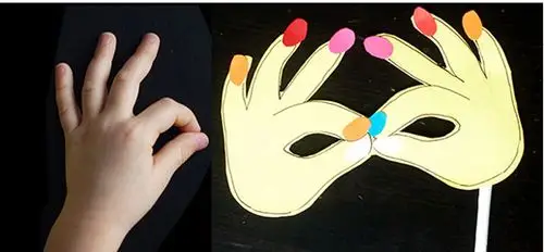 手指面具折纸图解与方法教程_折纸大全_手工制作大全_中国儿童资源网