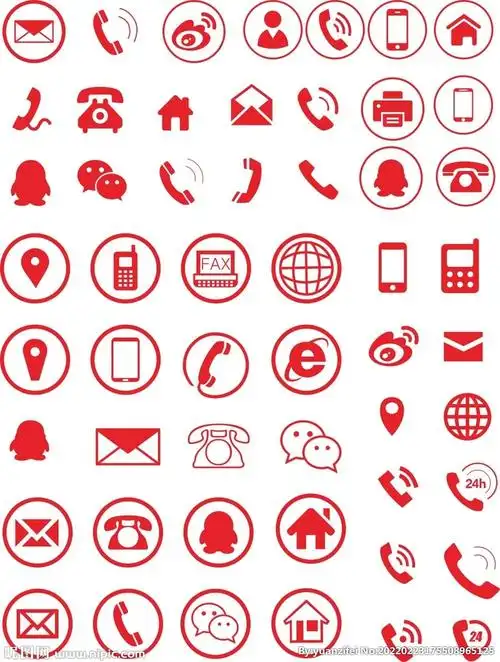 名片常用图标图片