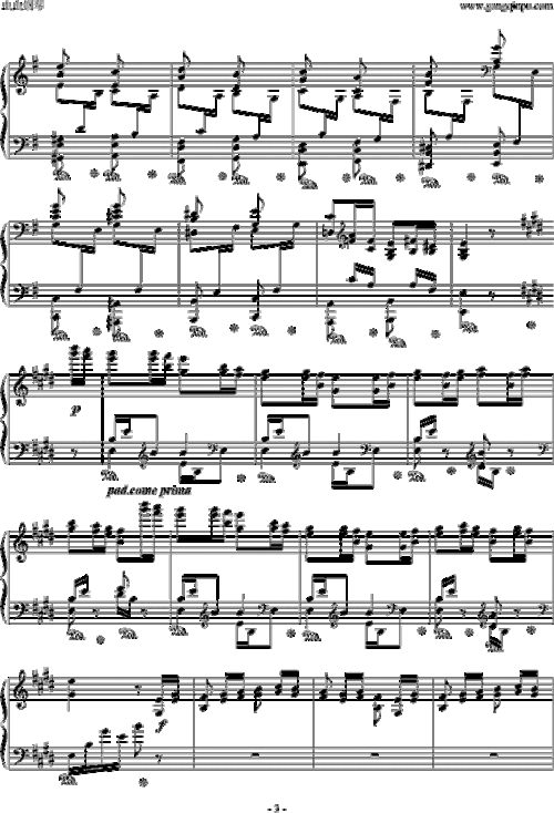 狩猎 李斯特练习曲 李斯特 钢琴谱 五线谱