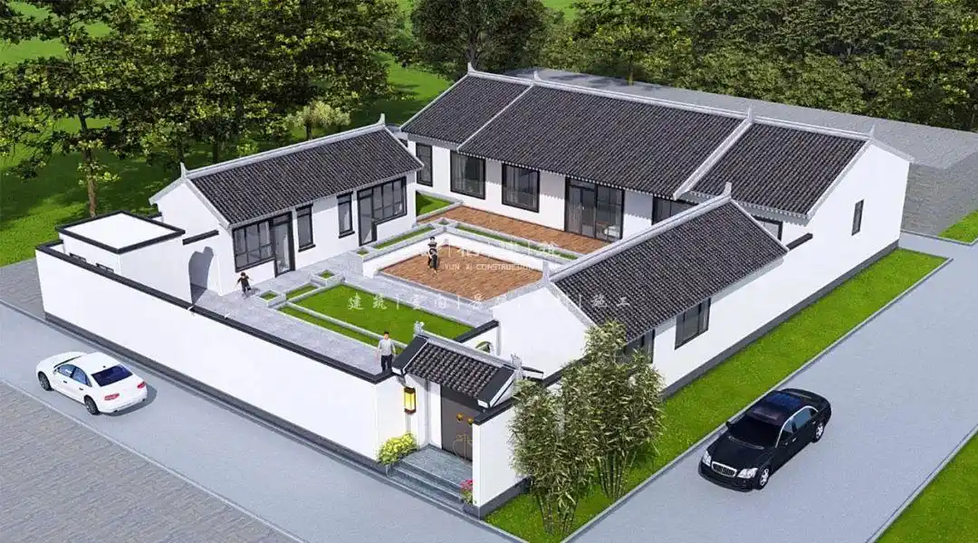 9款国人都爱的一层三合院,第7款很有大家风范