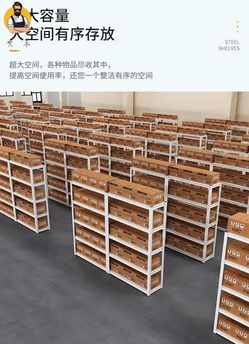 地下室置物架货架仓储货架家用角钢多层置物架阳台落地展示架仓库地下