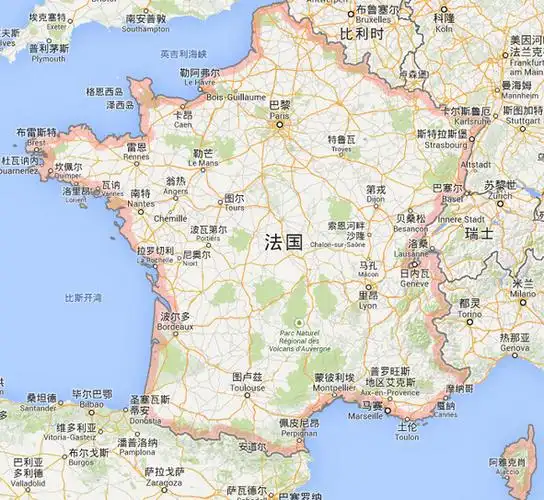 法国地图比利时地图