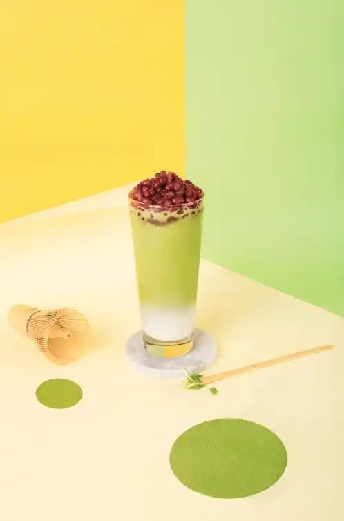 茉香奶绿,茉莉的清新,配以抹茶的香甜,就像初恋的感觉