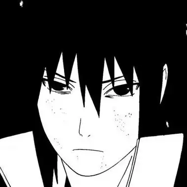 林川佐助动漫男生黑白头像