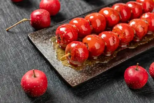 冰糖葫芦特写 糖葫芦