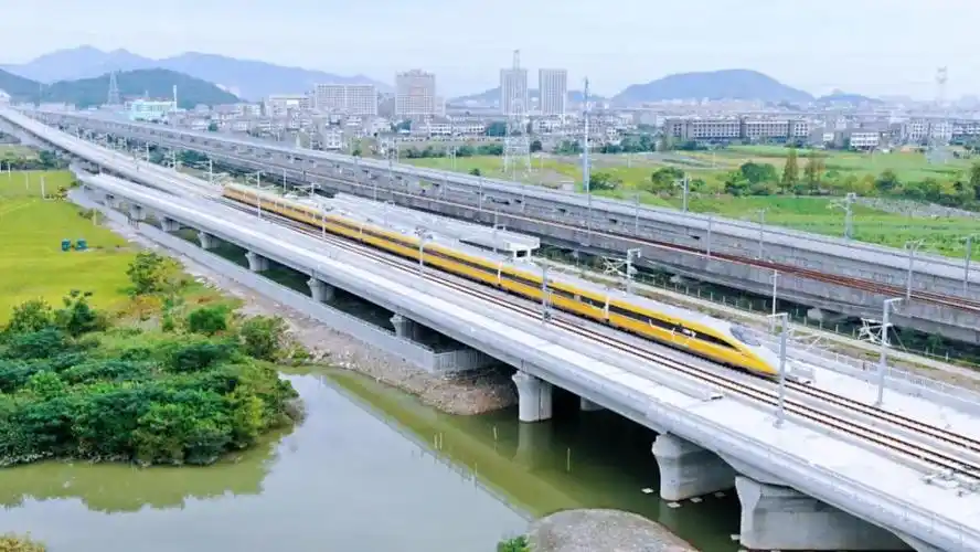 385公里/小时首条民间资本控股的杭绍台高铁进入最后冲刺阶段_腾讯