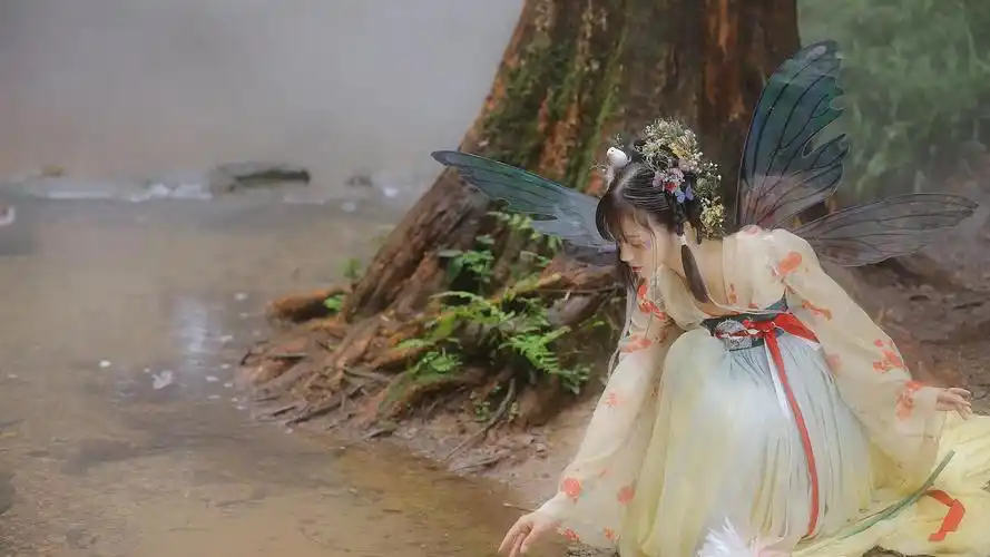 汉服小仙女唯美蝶翼梦幻写真