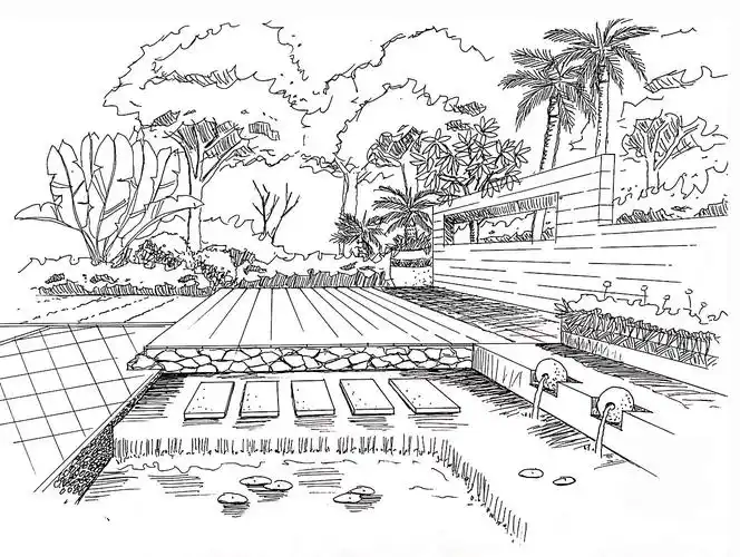 环境デザインイラスト/景观手绘|空间|景观设计|nestfei - 临摹作品