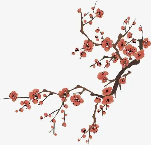 梅花简笔画古风梅花简笔画古风毛笔