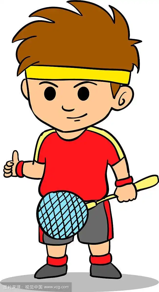 卡通儿童运动人物收集