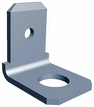 250 系列 直角 螺栓安装插片接线端子 181953-1, 6.35 x 0.81mm接片