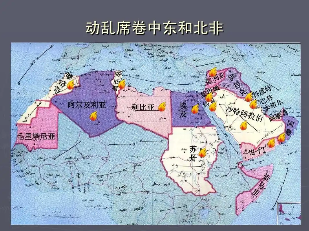 动乱席卷中东和北非 阿尔及利亚 利比亚 埃 及 毛里塔尼亚 苏 丹