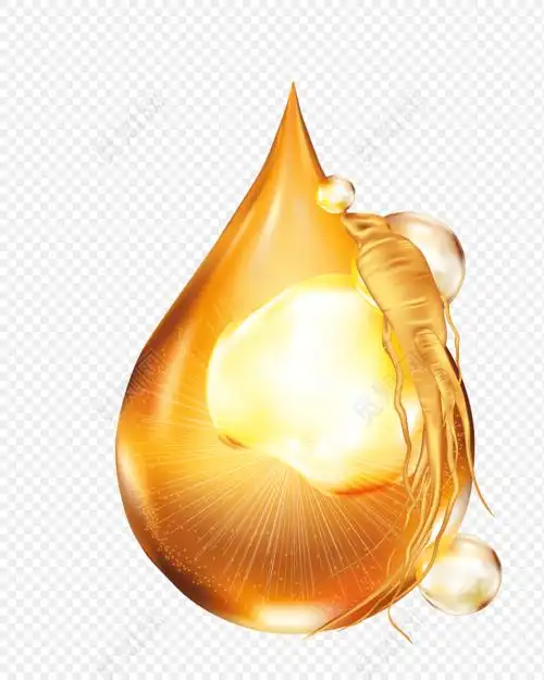一滴人参精油矢量素材