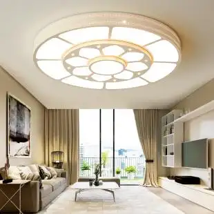 2020年新款led吸顶灯客厅大灯现代简约大气圆形灯具特大圆灯1.2米