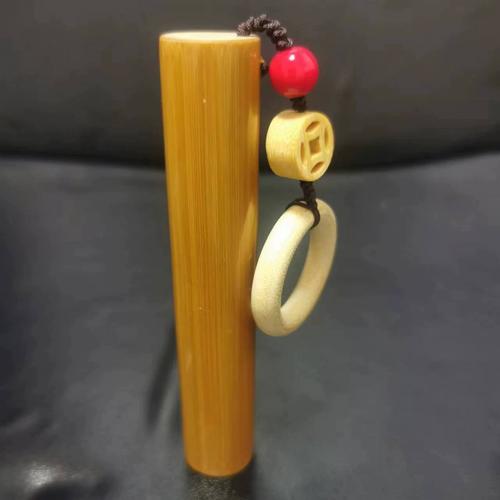 文玩玉竹实心竹手把件男士随身把玩玉化高密老料精磨长棍竹节盘玩