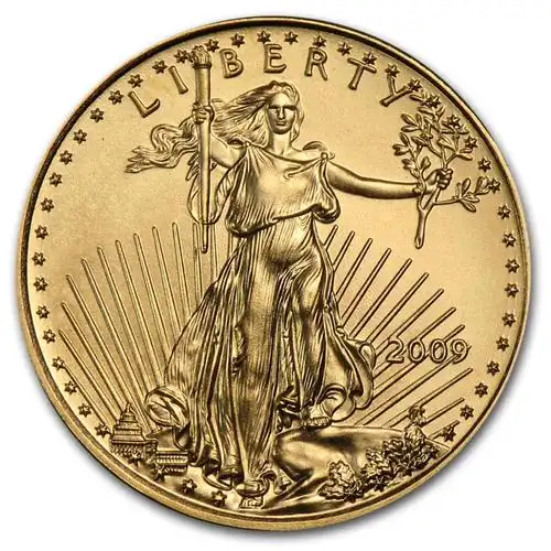 1/10 oz gold american eagle coin - random year