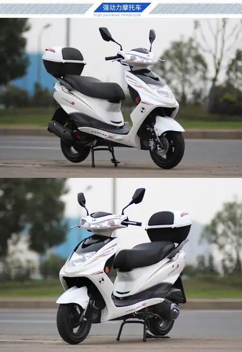 踏板摩托车迅鹰125cc国四电喷踏板车鬼火整车尚领燃油车大跑车男女