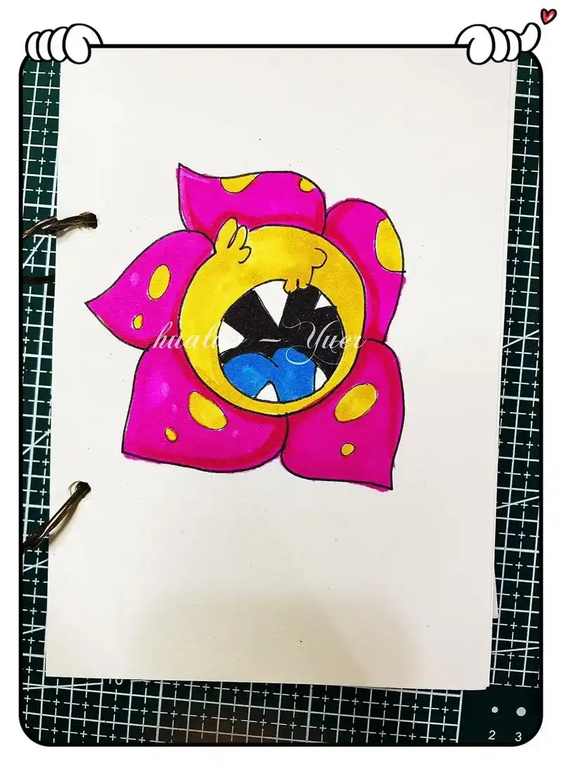 简笔画—植物大战僵尸(原始大王花)96绘画工具: 自动铅笔, - 抖音