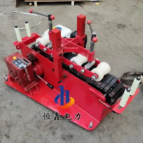 东营电缆输送机价格恒鑫电缆敷设牵引机施工电动拉缆机厂家