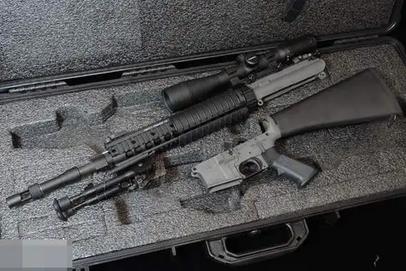 p>枪管长 510 mm,5条右旋阴线,缠距280mm /p> p>全高 260 mm(包括20