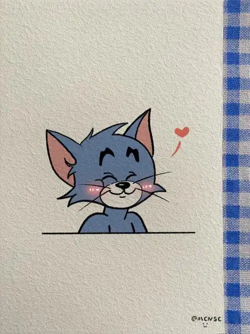 可爱小汤姆简笔画教程