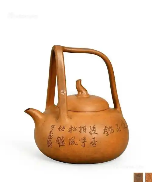 玉成窑两大制壶名匠,了解一下_王东石_紫砂_提梁