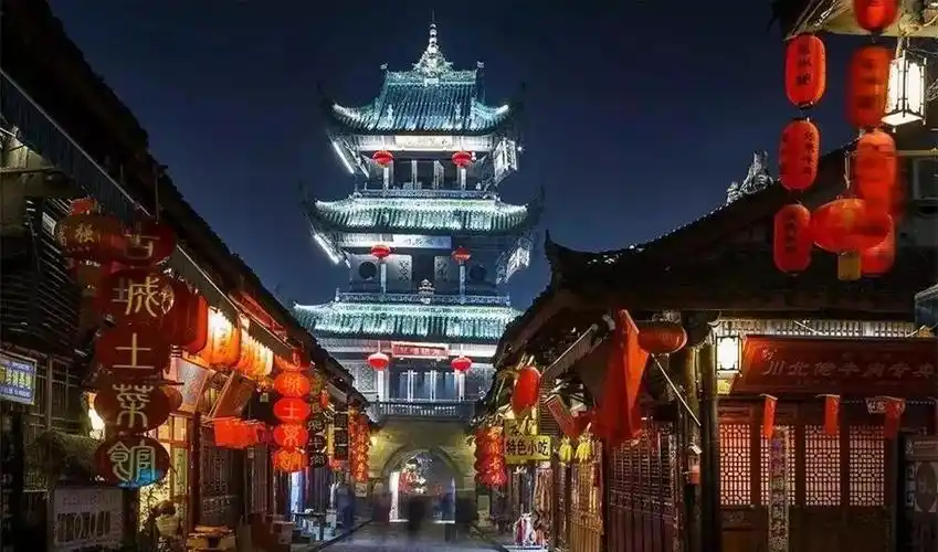 阆中夜景再上央视没想到竟这么好看