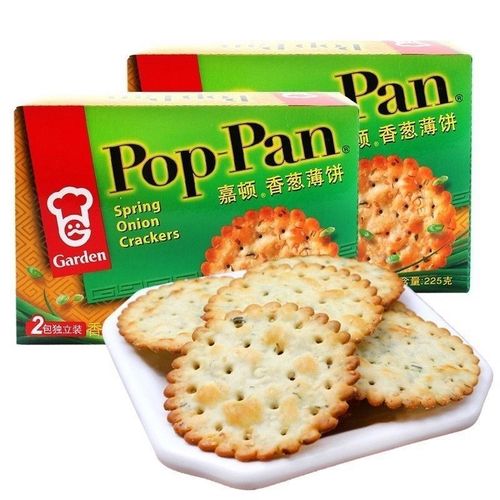 嘉顿香葱薄饼100/308g葱香薄脆饼干学生零食饼干代餐薄脆盐味低盐