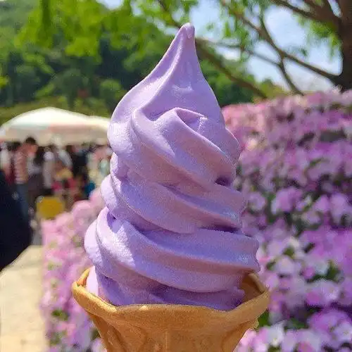 紫色浪漫,紫薯冰淇淋的美与味道!
