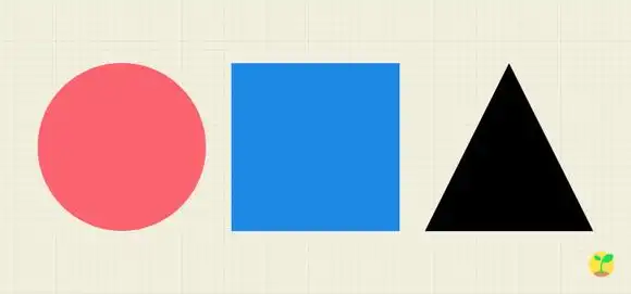 认识圆形,正方形,三角形