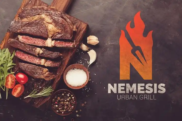 非常给力的烧烤bbq烤肉店logo标志设计26个火焰英文字母aiepspng