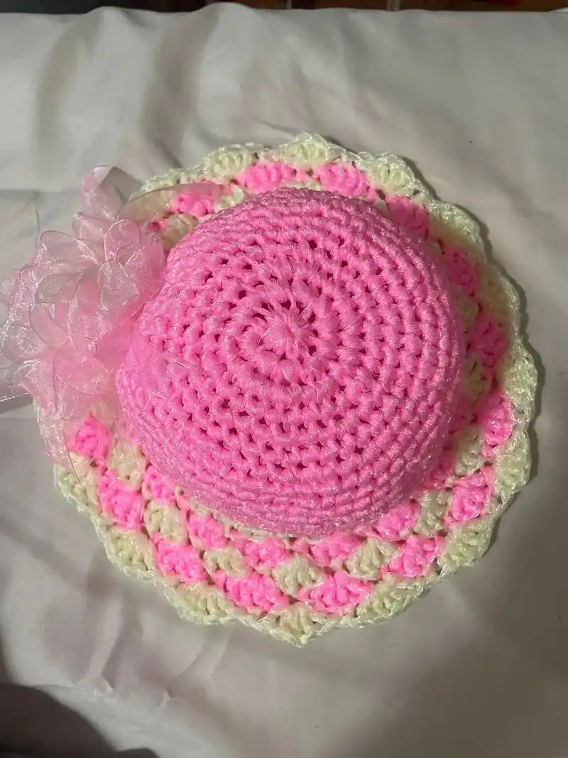 我的手工作品 #百搭遮阳帽 #喜欢就关注我吧 #爱生活爱编 - 抖音