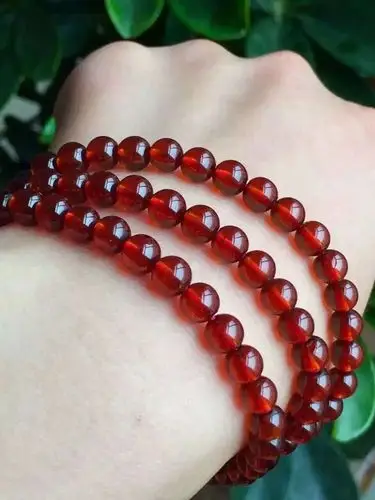 石榴石有冰裂黑点三圈6mm值多少钱?