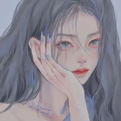 仙气手绘森系女孩头像 手绘头像图片大全 -【爱个性】