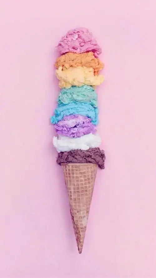 壁纸 彩色冰淇淋