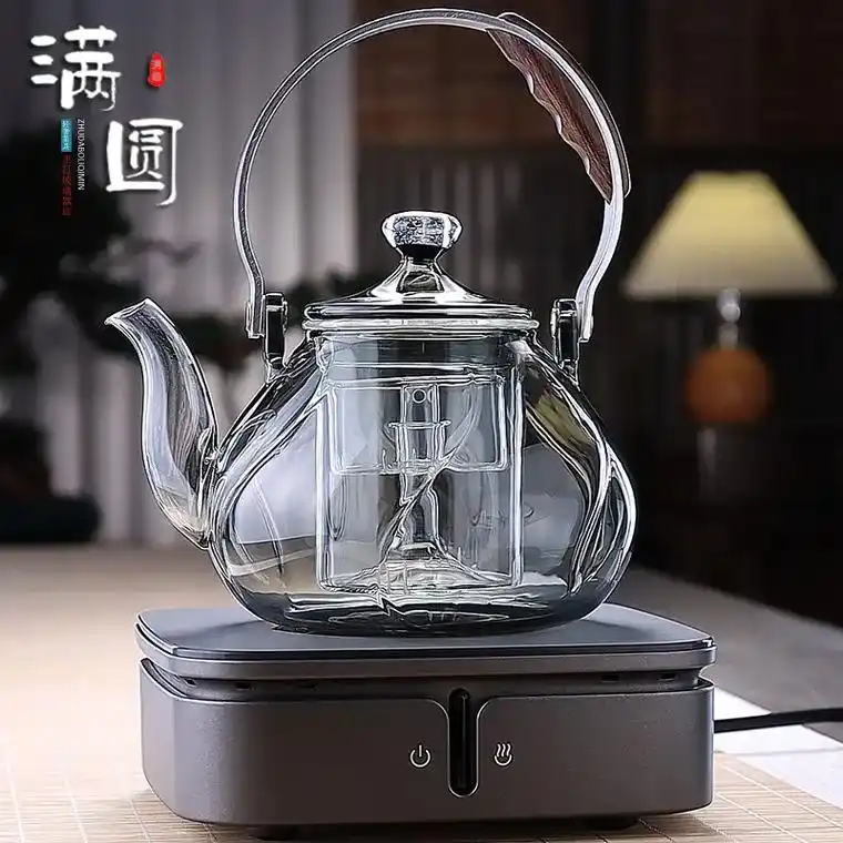 我的手握式提梁玻璃煮茶壶太好用啦! - 抖音