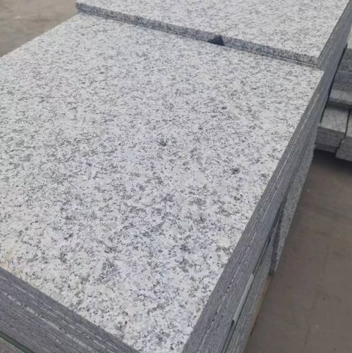 天然大理石花岗岩石材芝麻白灰黑火烧板荔枝面广场芝麻灰路沿石